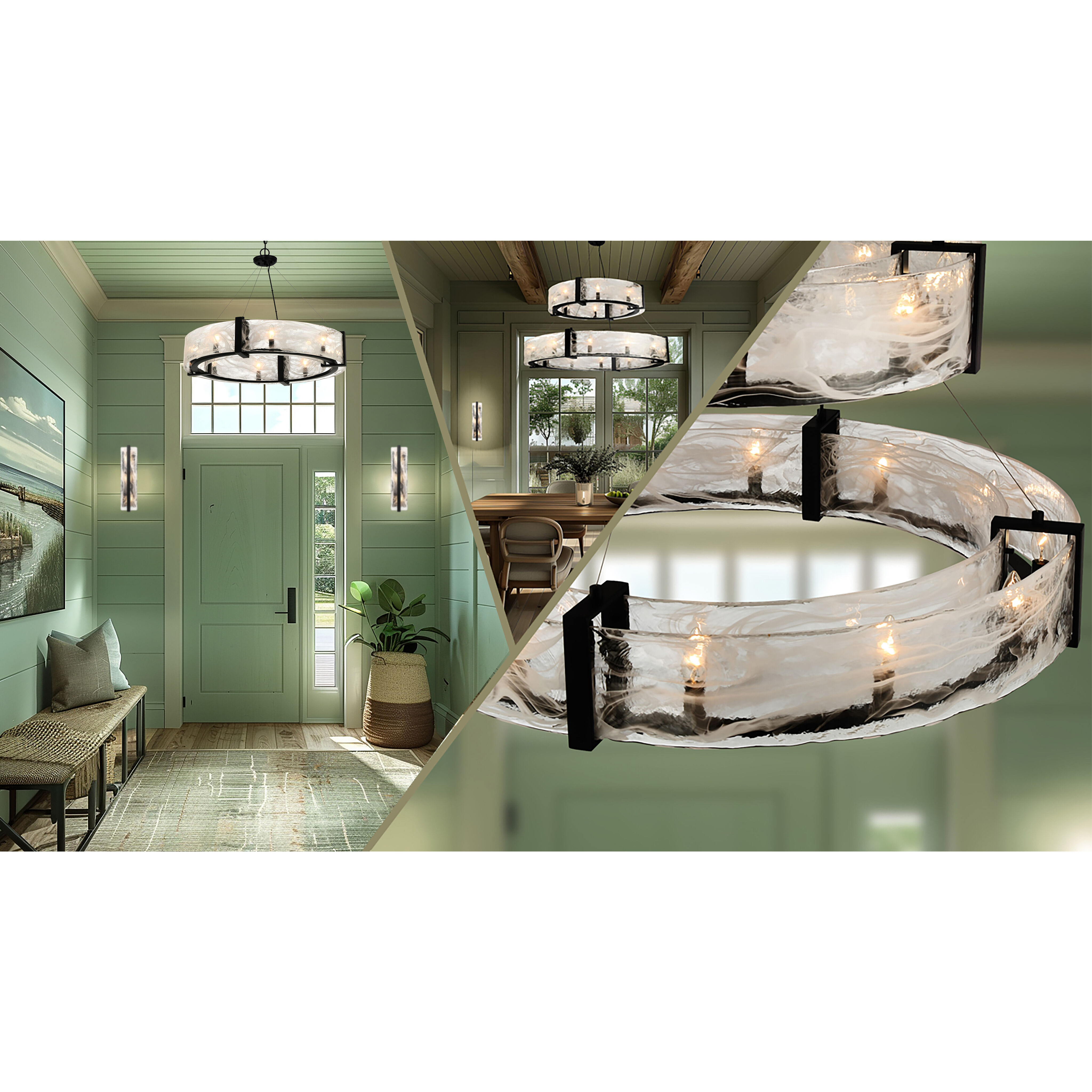 Minka Lavery 3615 66A Cloud Break 3 Light 6 inch Coal ADA Wall Sconce Wall Light